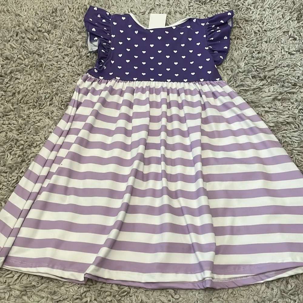 NWT Penelope Plumm Rainbow Unicorn Dress, Size 6